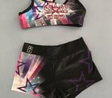 Starz on stage crop and shorts size 6