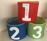 Ikea 1,2, 3 kids storage (6) 2 sets $5 per set