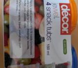 New Decor jewel snack tubs 150ml 4X5