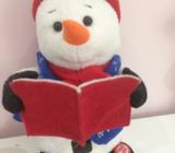 Snowman singing christmas carols