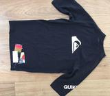 Quiksilver Black Rashie Size 14 BNWT