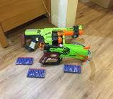Nerf doominator and cross bow with 30 darts