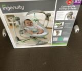 Ingenuity ConvertMe 2 in 1 Swing to Seat foldable baby infant rocker