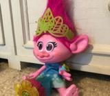 Talking Poppy Troll with Bracelet & Comb