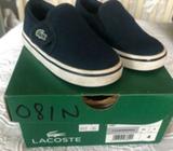 Lacoste Navy Baby/Toddler Shoes size 4, in excellent condition