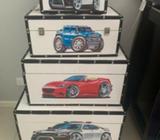 Boys cars trunks
