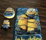 Minion sleeping bag with plush toy