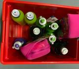 Drink bottles and lunch boxes