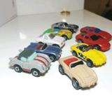 Micro machines miniature toy cars - set of 9 corvettes