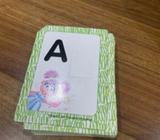 100% Brand New Sesame Street 26 alphabet 2 sided flap card