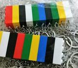 *NEW-PACKED* Colorful Building Block Keyring Keychain Block Fit Lego