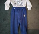 BNWT Bulldogs 2 piece winter pyjama set