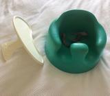 Bumbo with tray and straps