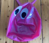 Pink bouncy hopping ball