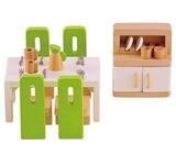 Hape All Seasons Dollhouse Dining Room 23 Pieces