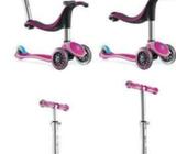 Globber Evo 4 In 1 Kids Scooter Deep Pink