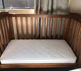 Baby cot with drawers
