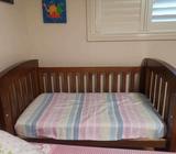 Baby cot with matress, good condition