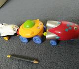 Rocket Moon Buggy and Shuttle Magnetic