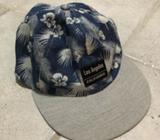 Kids blue/navy floral flat cap