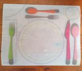 Kids placemats 4x - educational