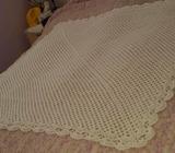 Hand Crocheted Square Baby Shawl