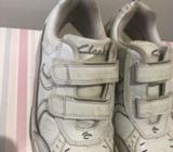 Clark's white joggers