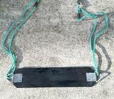 Kids black rubber swing