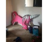 Foam pink unicorn perfect for little girls party