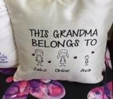 Personalised cushions. $25 each. Great gift idea