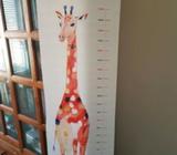 Giraffe Hanging Growth Chart