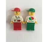 LEGO Minifigures - Octan Oil workers - red n green