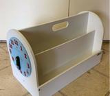 Tidy Books Caddy with Clockface