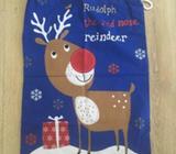 Adairs kids Santa sack blue