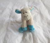 Blue and White Sheep Stuffed Toy