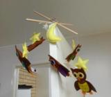 Handmade nursery hanging mobile