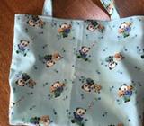 Kids Shopping Tote 1930s Reproduction Feedsacks Cotton