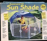 Sun shade for Superyard portable play yard