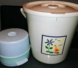 REDUCED Bottle heater&nappy bucket $12