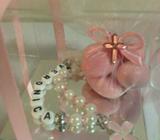 Personalised christening bracelets