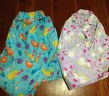 2 pairs girls preloved size 6 flanette pyjamas