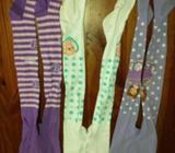 3 pairs girls tights size 4-6