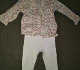 Size 1 Baby Gap Top & Leggings, $3