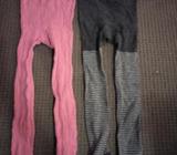 2 Pairs Of Size 1-2 Tights Great Condition, $3