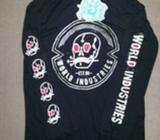 *Brand New with Tag* WORLD INDUSTRIES Size 16 Black Long Sleeves