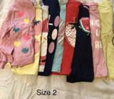 Size 2 girls tops