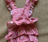 Baby girls rompers, size 0-1, x5