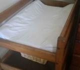Wood change table