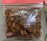 LEGO, Random Brown Bricks, Studs, etc and Baseplates!