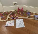 Fairy Town wooden train set 75 pieces